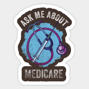 Ask Me About Medicare Sticker